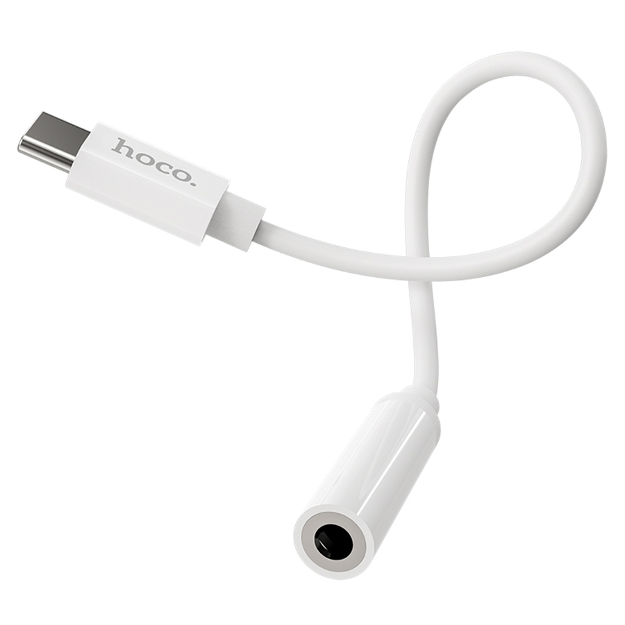 Переходник/Адаптер HOCO LS30 Type-C (m) - Jack 3,5 (f), белый фото