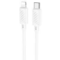 Кабель USB-C HOCO X88 Gratified Type-C - Lightning, 20W, 1 м, белый фото