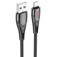 Кабель USB HOCO U133 Monte USB - Lightning, 2.4А, 1.2 м, черный оптом недорого с доставкой Кабель USB HOCO U133 Monte USB - Lightning, 2.4А, 1.2 м, черный фото