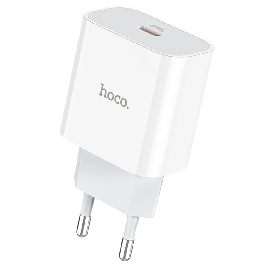 Сетевое зарядное устройство HOCO C76A Plus Speed 1xUSB-C, 3A, 20W, белый фото