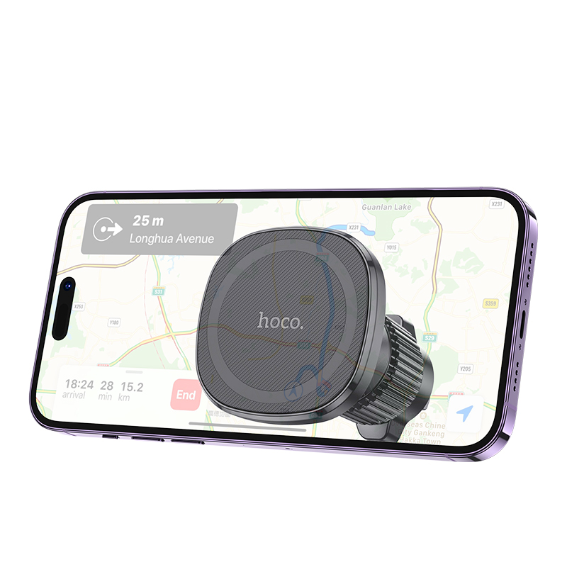 Автомобильный держатель HOCO H34 Cheetah, магнитный, на воздуховод, черный фото