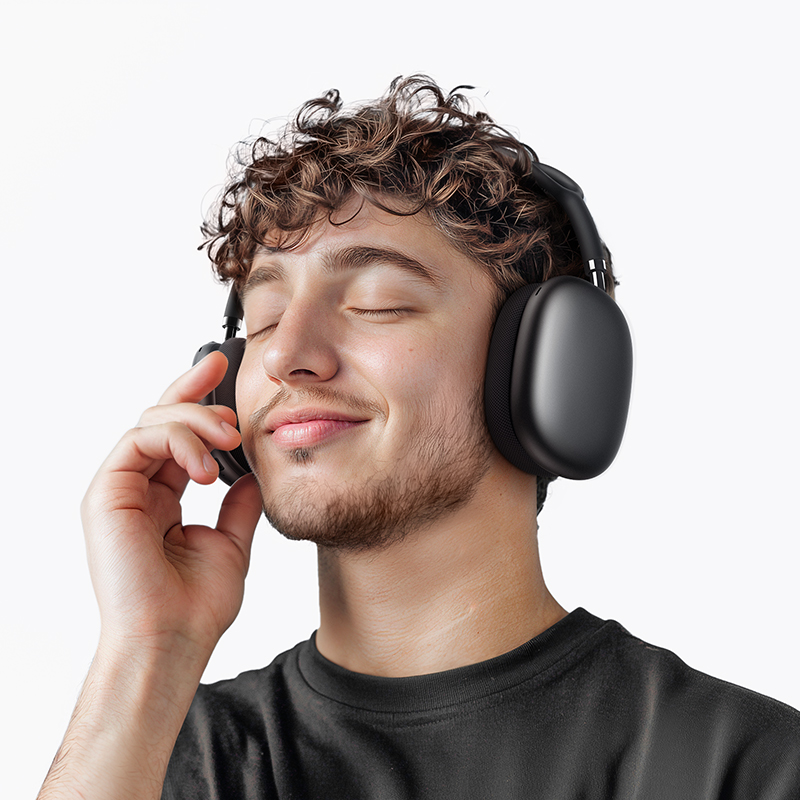 Беспроводные наушники накладные BOROFONE BO35 Plus Adorable, Bluetooth, серый металлик фото