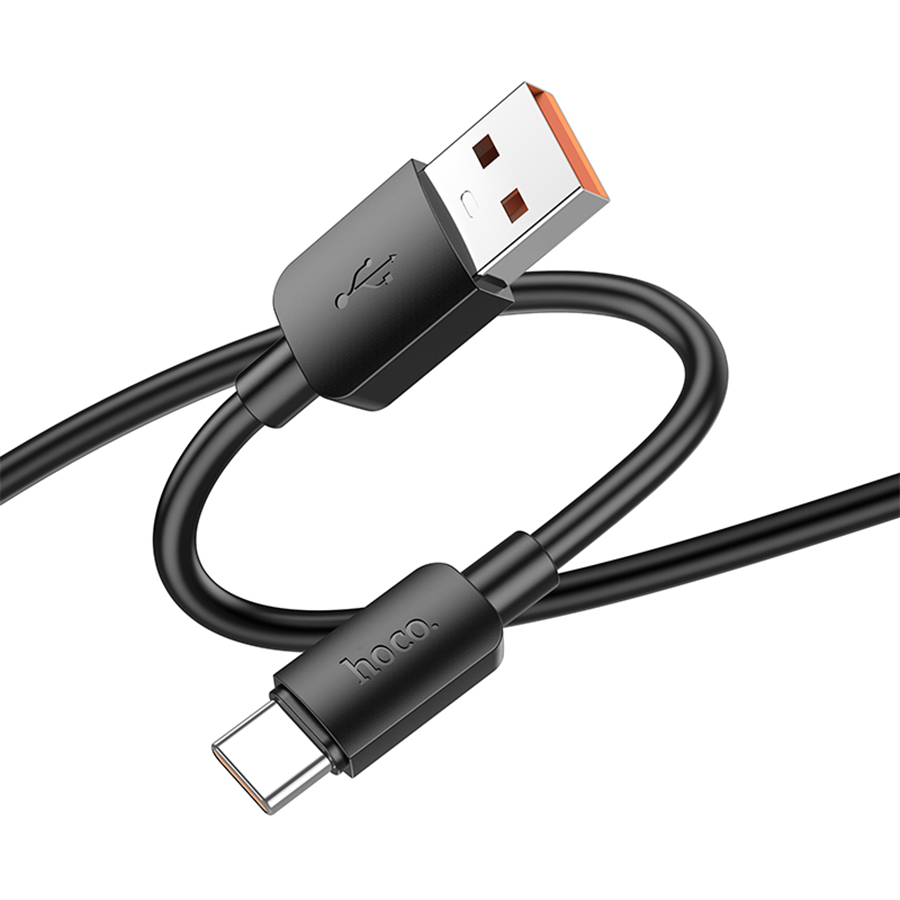Кабель USB HOCO X96 Hyper USB - Type-C, 6A, 100W, 1 м, черный фото