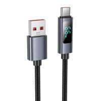 Кабель USB HOCO X112 Favor USB - Type-C, 5A, 1 м, черный фото