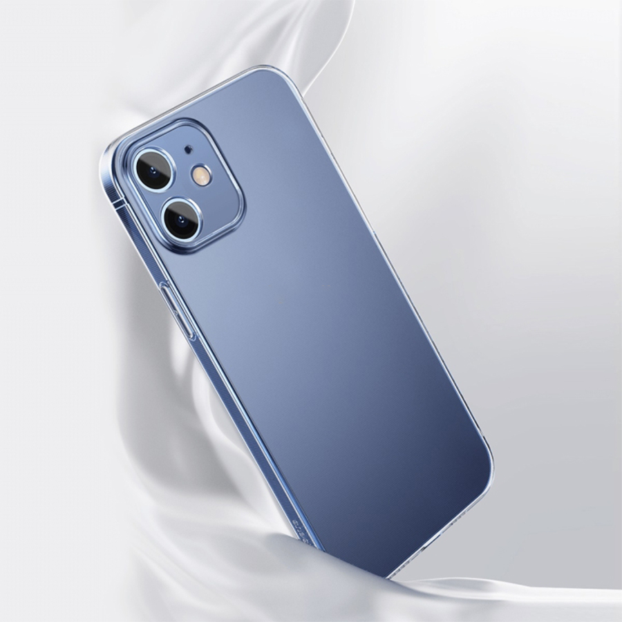 Чехол Clear Case силиконовый с защитой камеры для iPhone 12 Mini 5.4", прозрачный фото