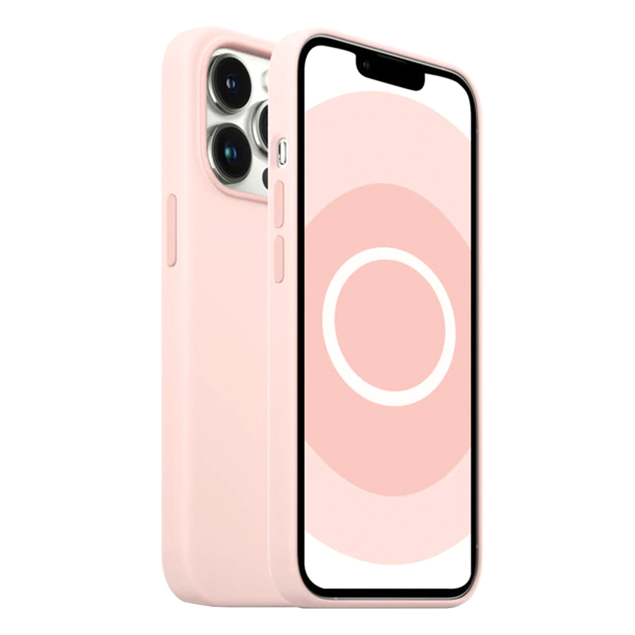 Чехол Silicone Case with MagSafe и Анимация цвета для iPhone 15 Pro Max 6.7", светло-розовый Light Pink (6) фото
