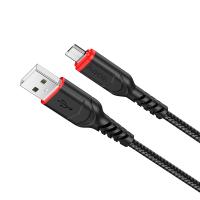 Кабель USB HOCO X59 Victory USB - MicroUSB, 2.4А, 1 м, черный фото