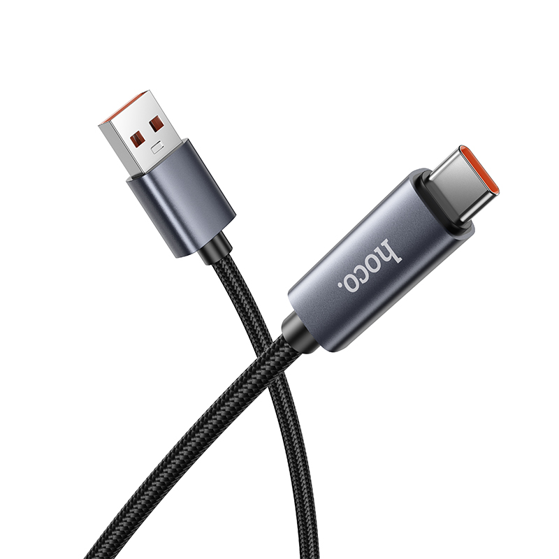 Кабель USB HOCO X112 Favor USB - Type-C, 5A, 1 м, черный фото