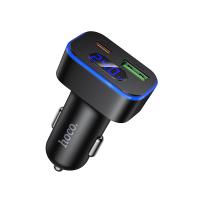 Автомобильное зарядное устройство HOCO Z63B Barry, 1xUSB + 1xUSB-C, 48W, черный фото
