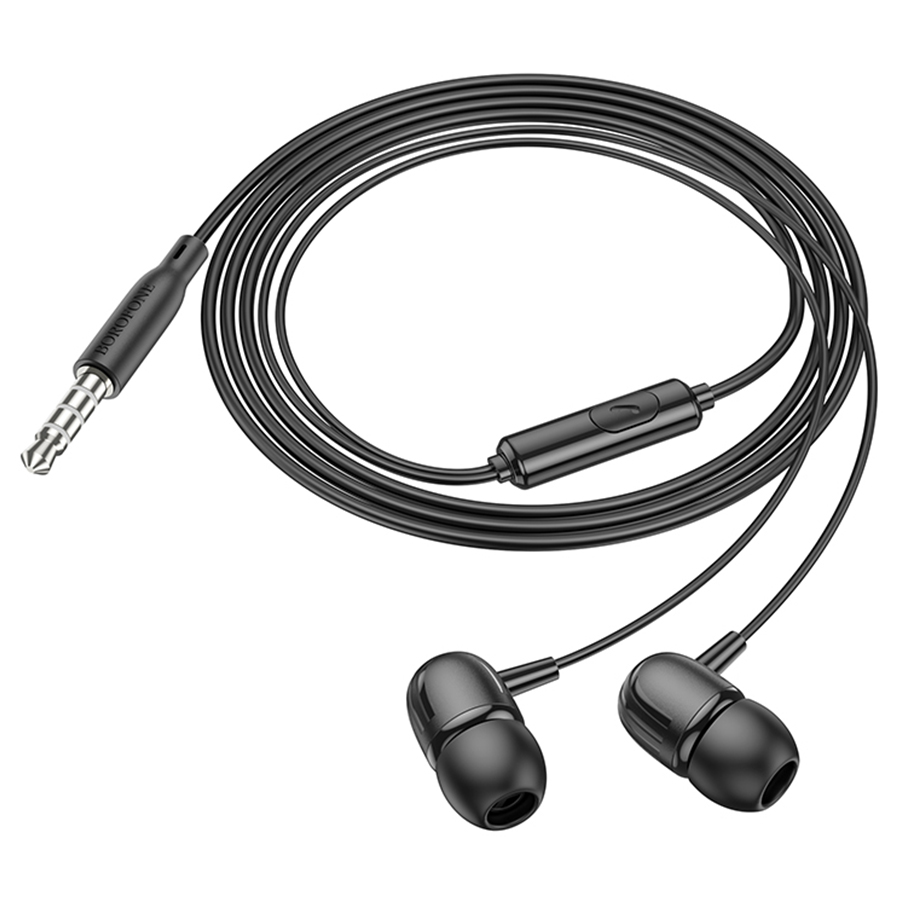 Проводные наушники BOROFONE BM77 Ascending, Jack 3.5mm, 1.2 м, черный фото