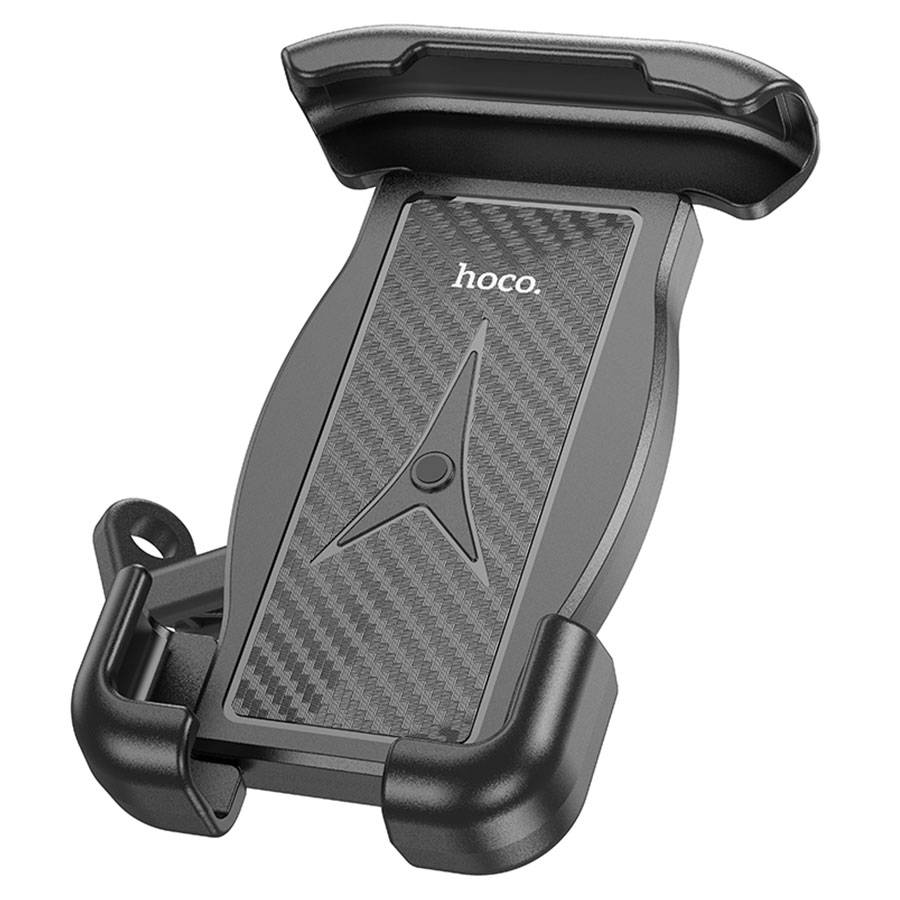 Держатель телефона для мотоцикла/велосипеда HOCO CA119 Follow, зажимной, на зеркало заднего вида, черный фото