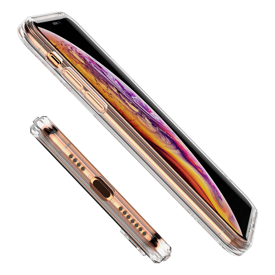 Чехол Clear Case силиконовый с защитой камеры для iPhone XS Max, прозрачный фото