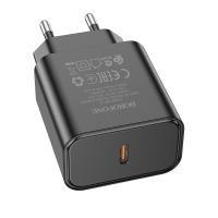 Сетевое зарядное устройство BOROFONE BA71A Power 1xUSB-C, 20W, черный фото