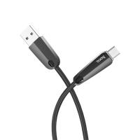 Кабель USB HOCO U35 Space shuttle USB - MicroUSB, 2.4А, 1.2 м, черный оптом недорого с доставкой Кабель USB HOCO U35 Space shuttle USB - MicroUSB, 2.4А, 1.2 м, черный фото
