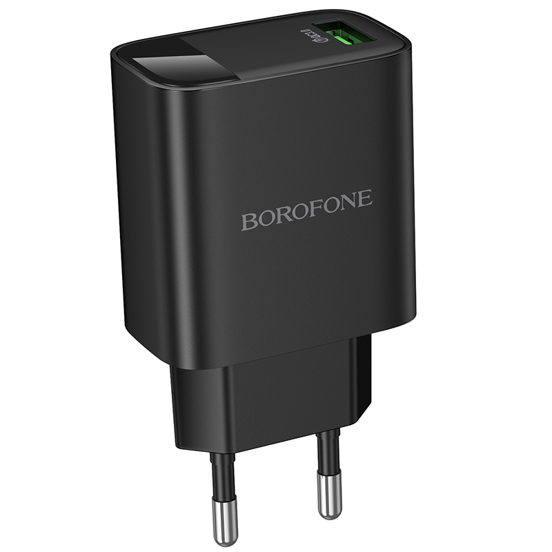 Сетевое зарядное устройство BOROFONE BA95A Ilustre  1xUSB, 18W, черный фото