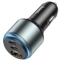Автомобильное зарядное устройство HOCO NZ9 Galloper, 1xUSB + 2xUSB-C, 95W, черный фото