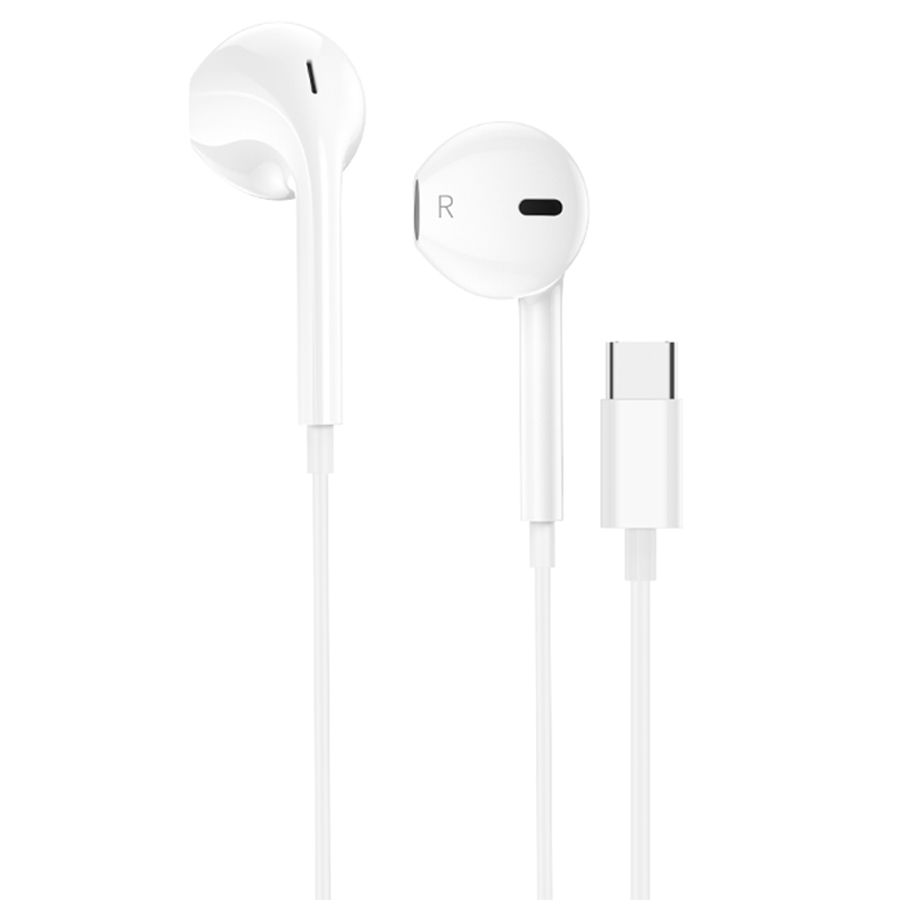 Проводные наушники HOCO M101 Crystal, Type-C, 1.2 м, белый фото