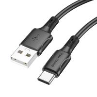 Кабель USB BOROFONE BX80 USB - Type-C, 3A, 1 м, черный фото