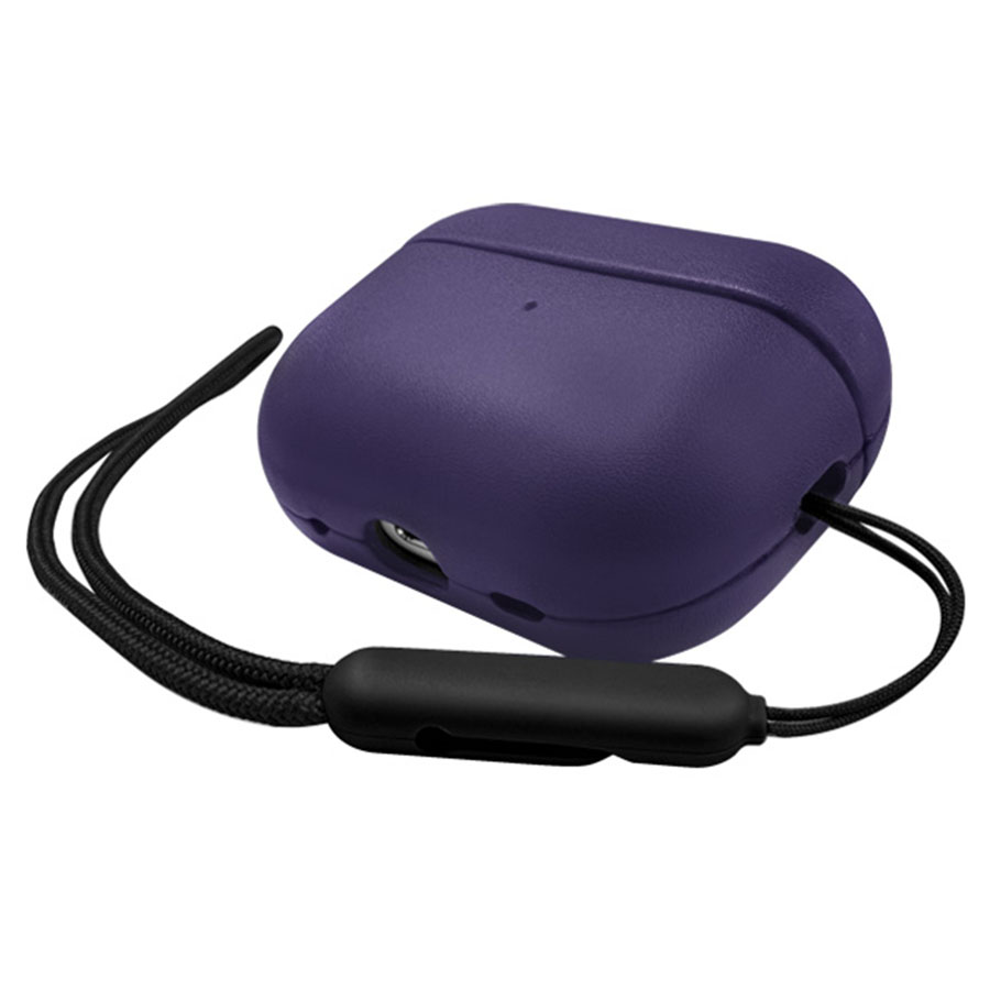 Чехол Leather Case K-DOO Lux Craft+ для Airpods Pro, фиолетовый (6) фото