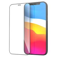 Защитное стекло HOCO A12 для iPhone 12 Pro Max 6.7", Full Glue 3D, прозрачный+черная рамка фото