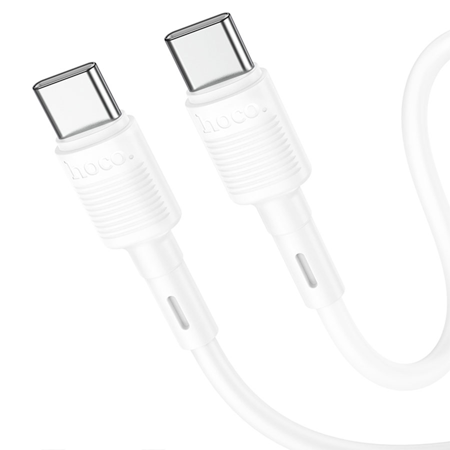 Кабель USB-C HOCO X83 Victory Type-C - Type-C, 60W, 1 м, белый оптом недорого с доставкой Кабель USB-C HOCO X83 Victory Type-C - Type-C, 60W, 1 м, белый фото