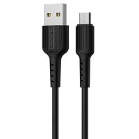 Кабель USB BOROFONE BX16 Easy USB - MicroUSB, 2А, 1 м, черный фото