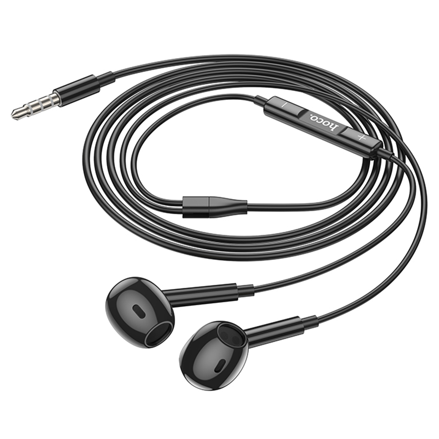 Проводные наушники HOCO M92 Plumelet, Jack 3.5mm, 1.2 м, черный фото