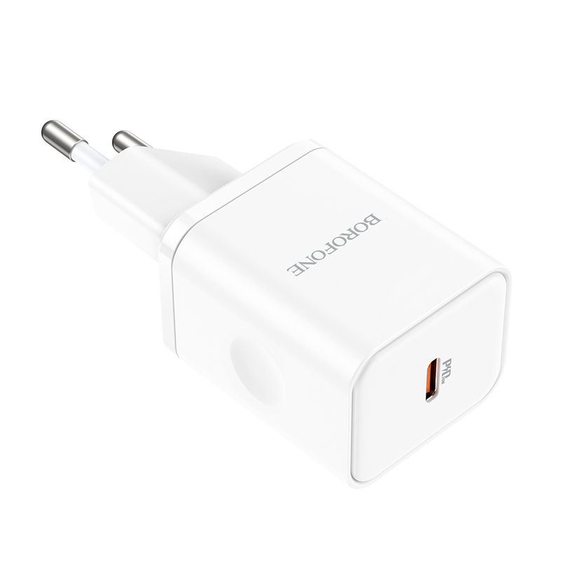 Сетевое зарядное устройство BOROFONE BN6 Field 1xUSB-C, 20W, белый фото
