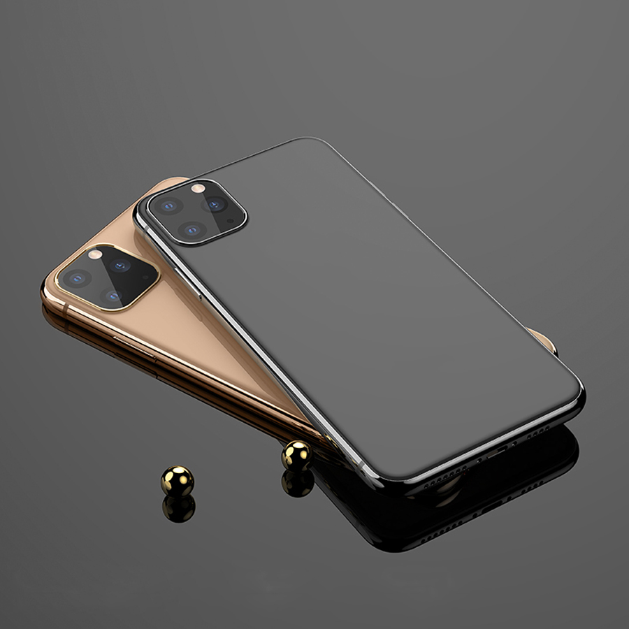 Защитное стекло на заднюю камеру HOCO A18 для iPhone 11 Pro/11 Pro Max, золотой фото