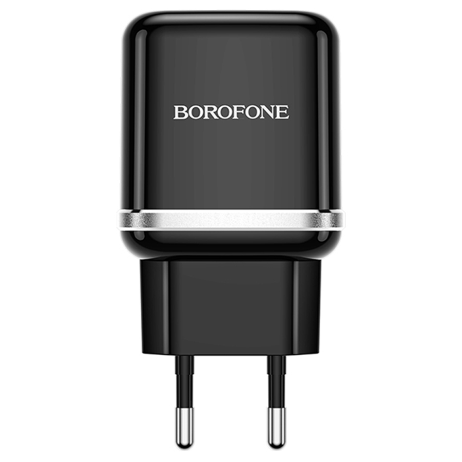 Сетевое зарядное устройство BOROFONE BA36A High speed 1xUSB, 3A, 18W, черный фото