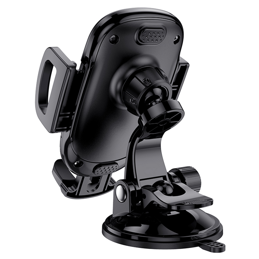 Автомобильный держатель BOROFONE BH37 Route, зажимной, на приборная панель/лобовое стекло, черный фото