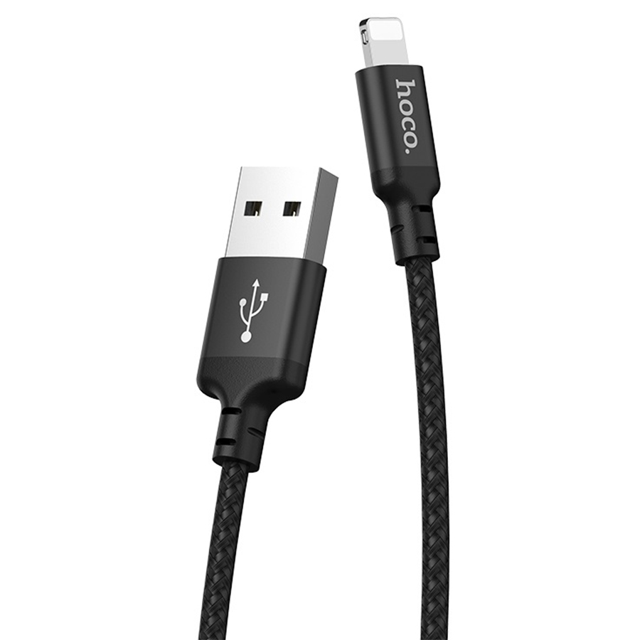 Кабель USB HOCO X14 Times speed USB - Lightning, 2А, 1 м, черный фото