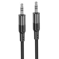 Аудиокабель HOCO UPA27 Spirit AUX Jack 3,5 (m) - Jack 3,5 (m), 1.2 м, черный фото