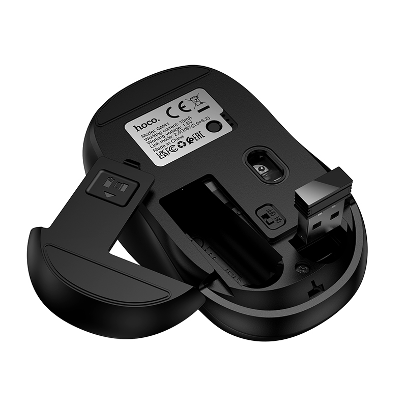 Мышь беспроводная HOCO GM41 Exciting, Bluetooth, черный
