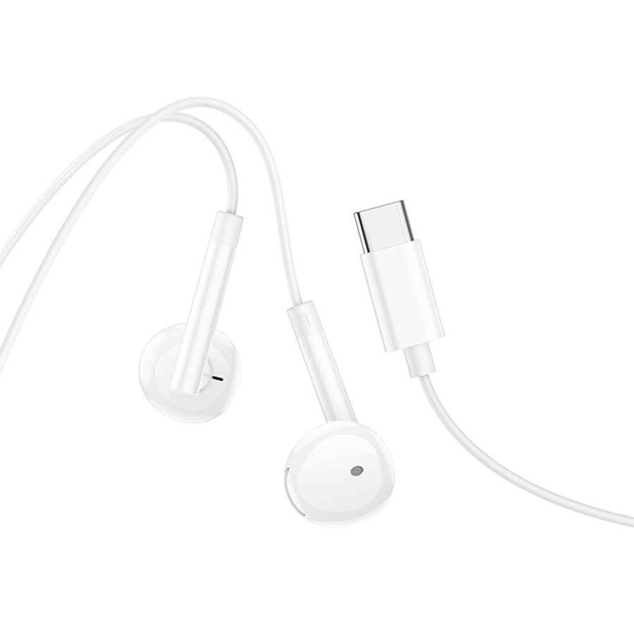 Проводные наушники HOCO M95 Digital, Type-C, 1.2 м, белый фото