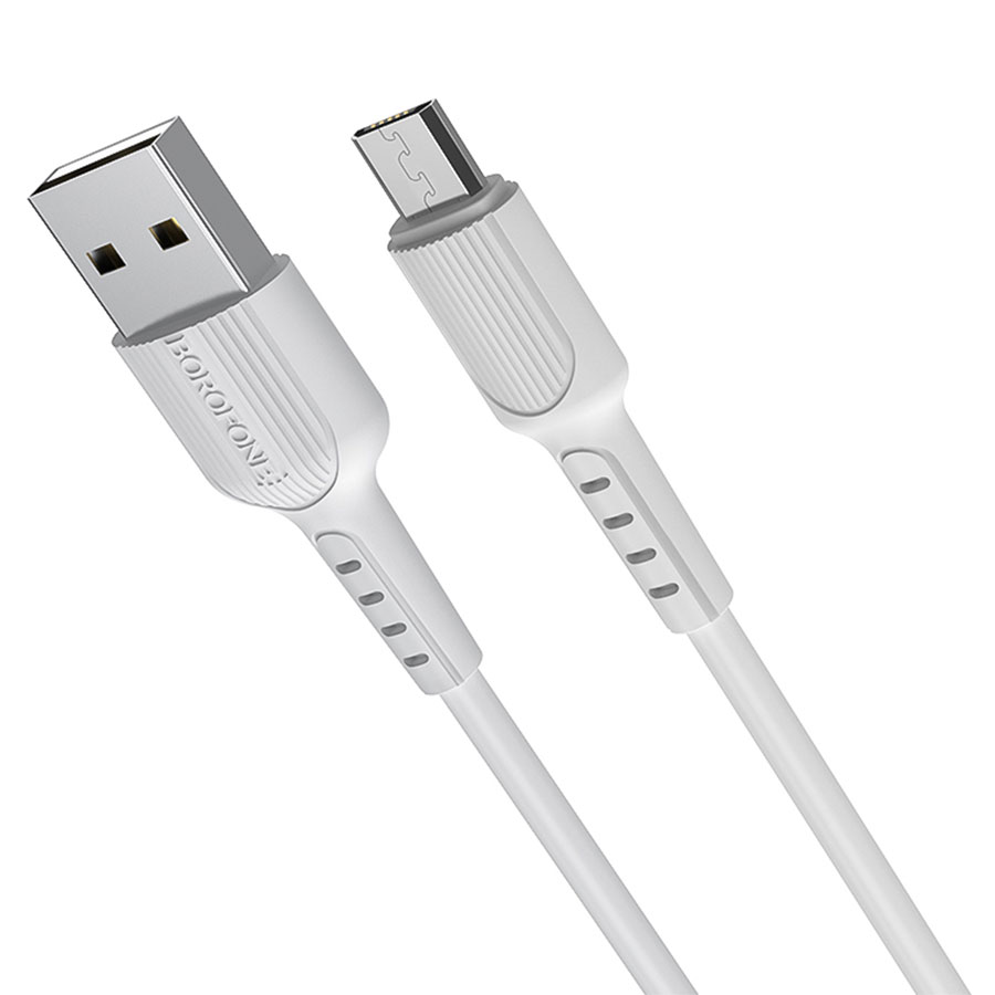 Кабель USB BOROFONE BX16 Easy USB - MicroUSB, 2А, 1 м, белый фото