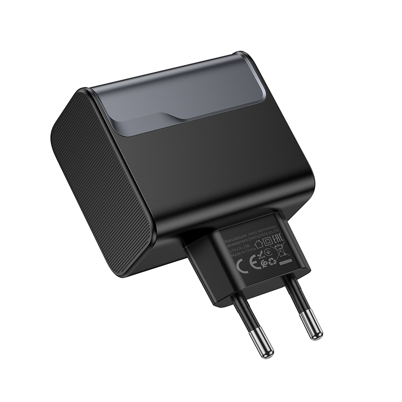Сетевое зарядное устройство HOCO CS74A Star 1xUSB + 1xUSB-C, 45W, черный фото
