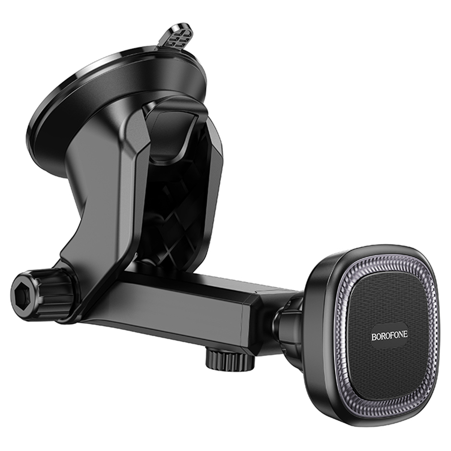 Автомобильный держатель BOROFONE BH97 NT Ice, магнитный, на приборная панель/лобовое стекло, черный+серый фото