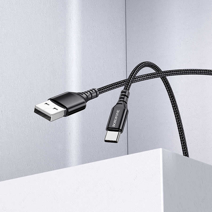 Кабель USB BOROFONE BX54 Ultra bright USB - Type-C, 2.4А, 1 м, черный оптом недорого с доставкой Кабель USB BOROFONE BX54 Ultra bright USB - Type-C, 2.4А, 1 м, черный фото