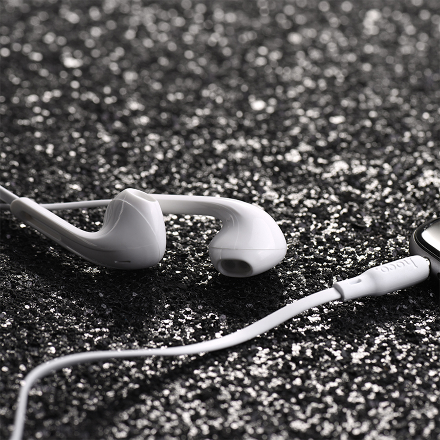 Проводные наушники HOCO M39 Rhyme, Jack 3.5mm, 1.2 м, белый фото
