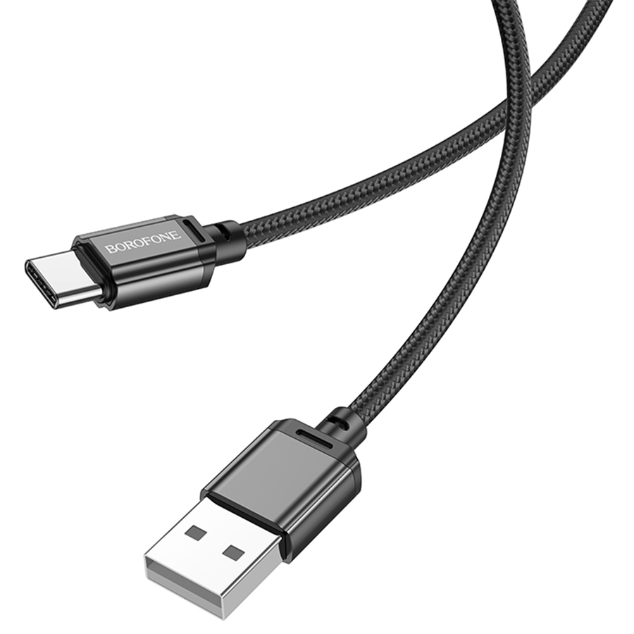 Кабель USB BOROFONE BX87 Sharp USB - Type-C, 3A, 2 м, черный оптом недорого с доставкой Кабель USB BOROFONE BX87 Sharp USB - Type-C, 3A, 2 м, черный фото
