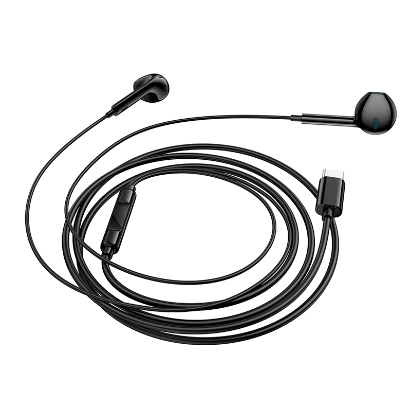 Проводные наушники BOROFONE BM100 Fuente, Type-C, 1.2 м, черный фото