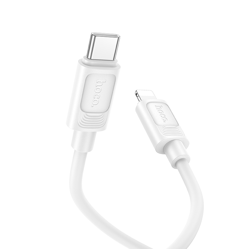 Кабель USB-C HOCO X122 Benefit Type-C - Lightning, 27W, 1 м, белый фото