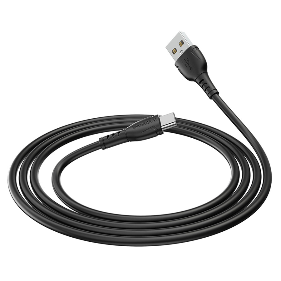 Кабель USB BOROFONE BX51 Triumph USB - Type-C, 3A, 1 м, черный оптом недорого с доставкой Кабель USB BOROFONE BX51 Triumph USB - Type-C, 3A, 1 м, черный фото