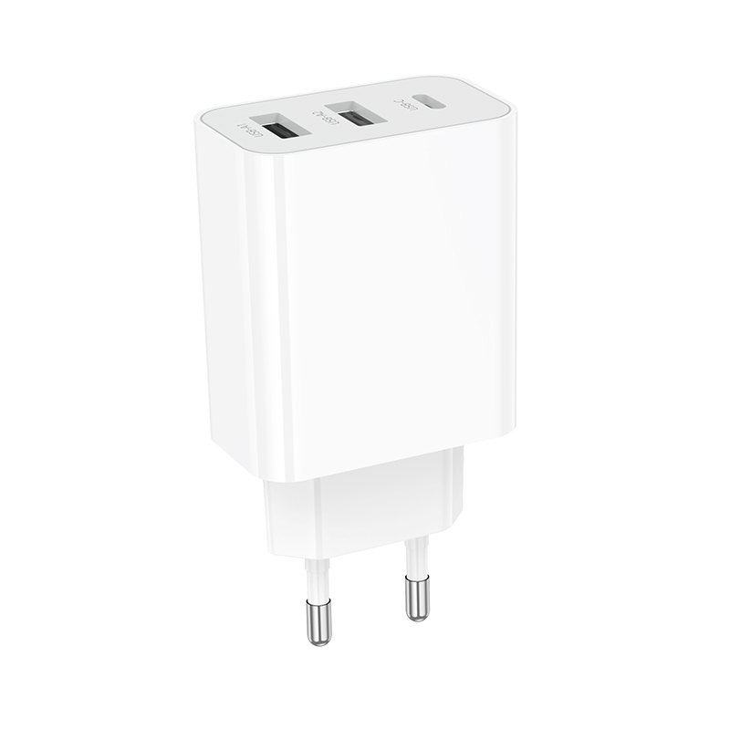 Сетевое зарядное устройство BOROFONE BA105A Stellar 2xUSB + 1xUSB-C, 3A, 15W, белый фото