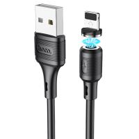Кабель USB HOCO X52 Sereno USB - Lightning магнитный, 2А, 1 м, черный фото