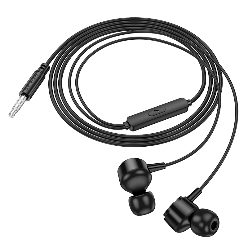 Проводные наушники BOROFONE BM94 Sonar, Jack 3.5mm, 1.2 м, черный фото
