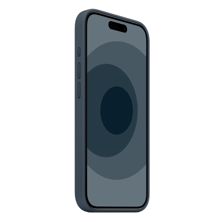 Чехол Silicone Case with MagSafe и Анимация цвета для iPhone 15 Pro 6.1", темно-синий Storm Blue (3) фото