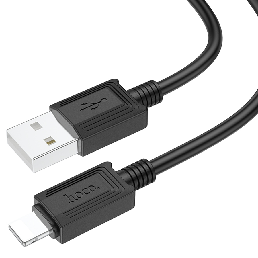 Кабель USB HOCO X73 USB - Lightning, 2.4А, 1 м, черный фото
