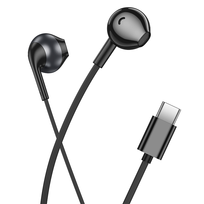 Проводные наушники HOCO M115 Sagacious, Type-C, 1.2 м, черный фото